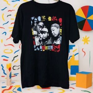 De La Soul Rap Tee Black Hip Hop Trio Graphic 2024 Official Size Large